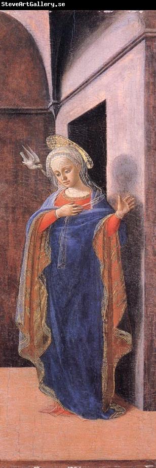 Fra Filippo Lippi The Annunciation:The Virgin Annunciate